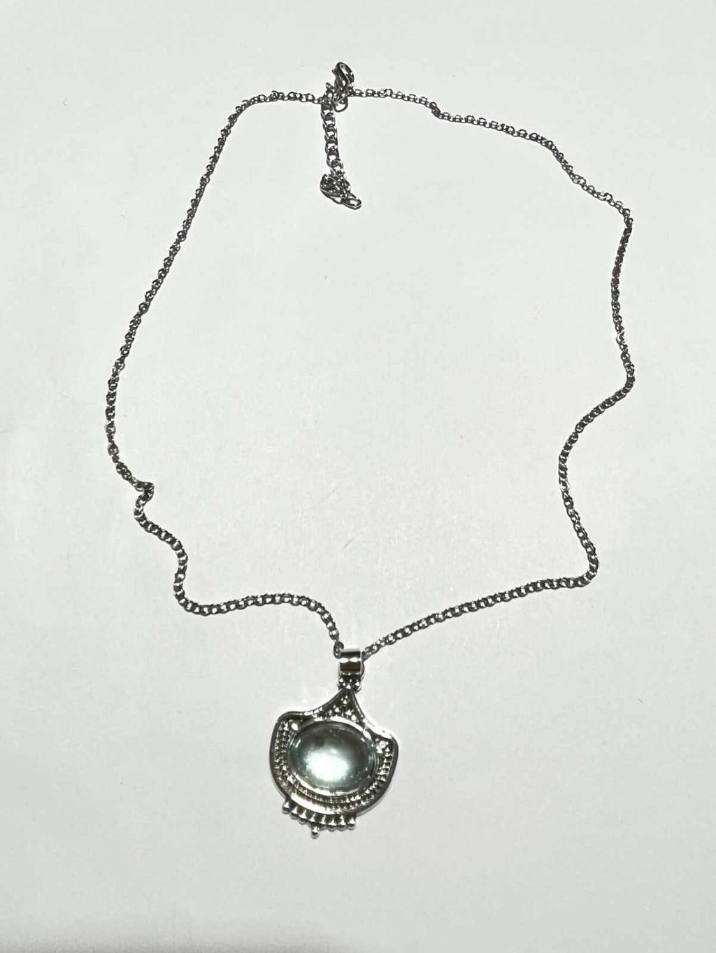 Vintage Green Stone Necklace