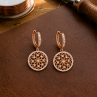 Patricia's Mandala Copper Earrings