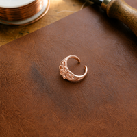 Patricia's Petal Copper Toe Ring