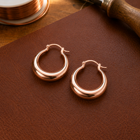 Patricia's Hoop Copper Earrings