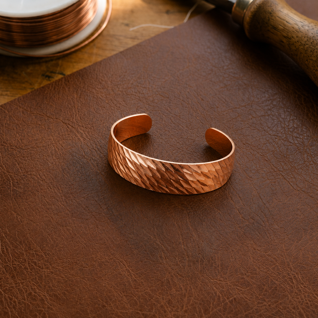 Patricia's Facet Copper Bracelet