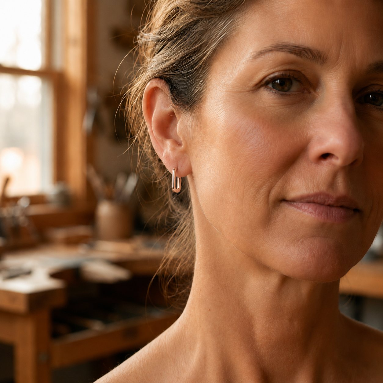 Patricia's Clasp Copper Earrings