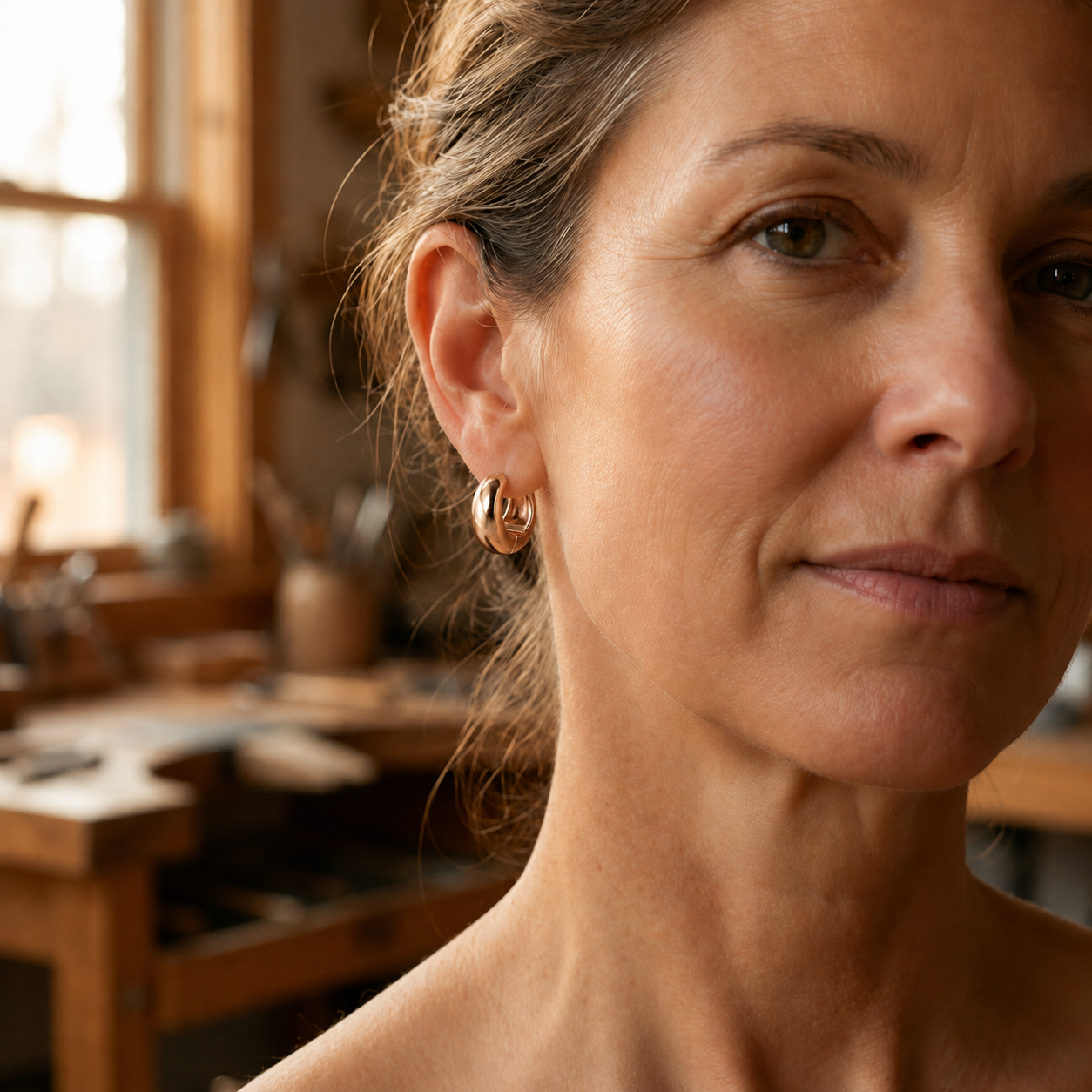 Patricia's Hull Copper Earrings