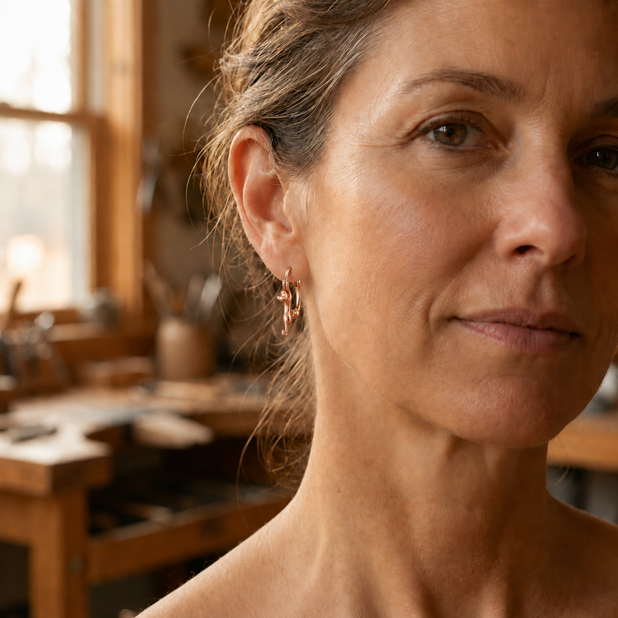 Patricia's Kiln Copper Earrings