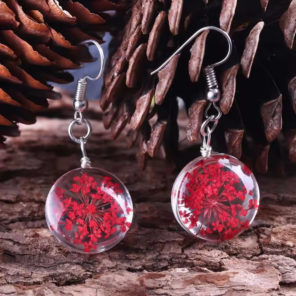 Vintage Nature Crystal Earrings