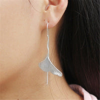 Vintage Golden Plated Petal Earrings