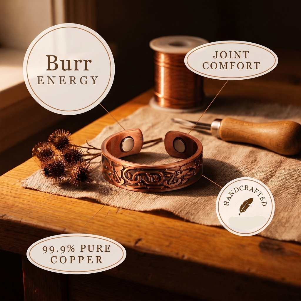 Patricia's Burr Copper Ring