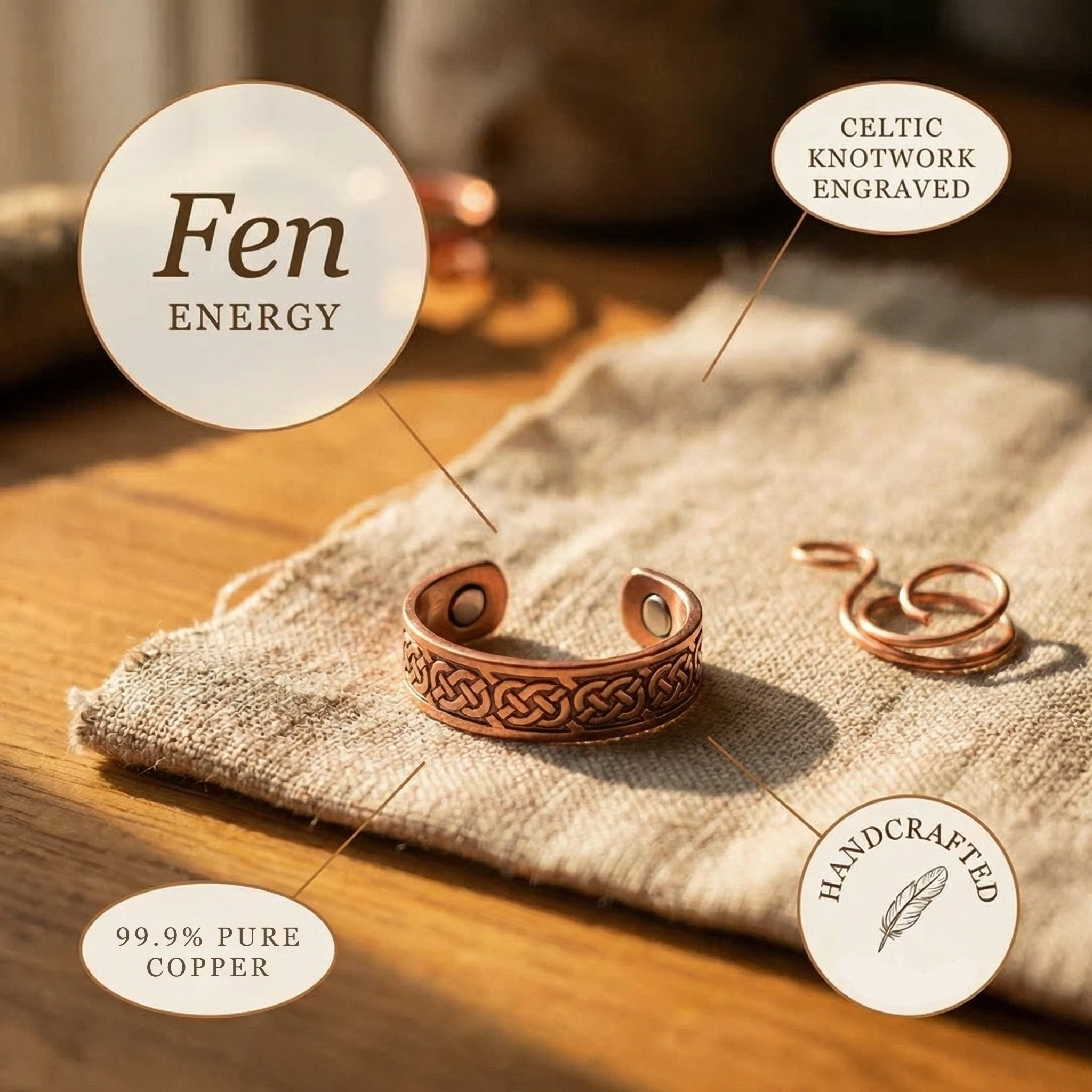 Patricia's Fen Copper Ring