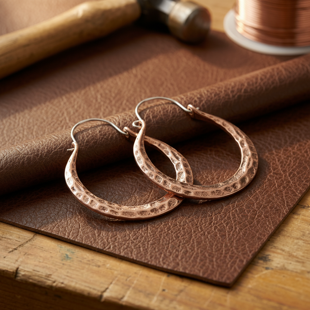 Patricia's Ember Copper Earrings