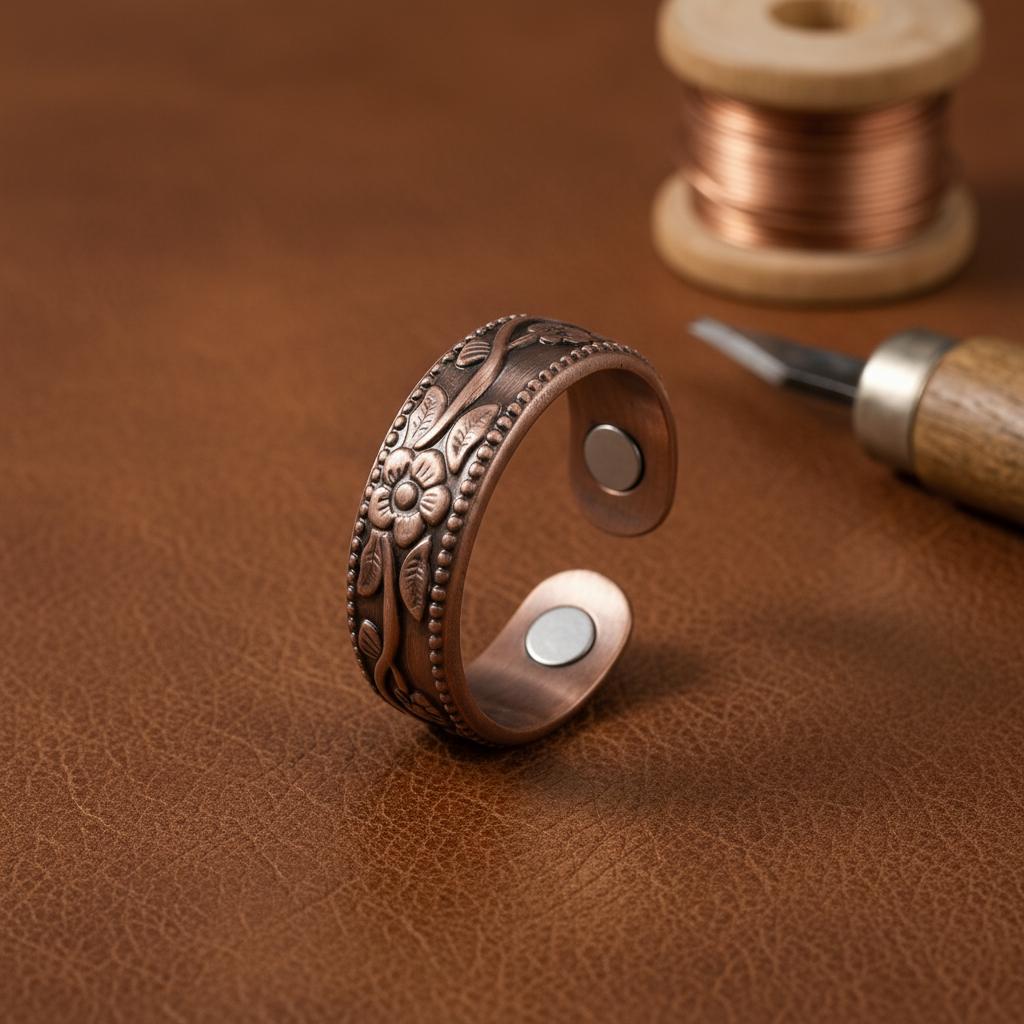 Patricia's Petal Copper Ring