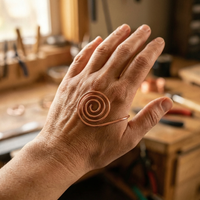 Patricia's Flow Copper Hand Spiral