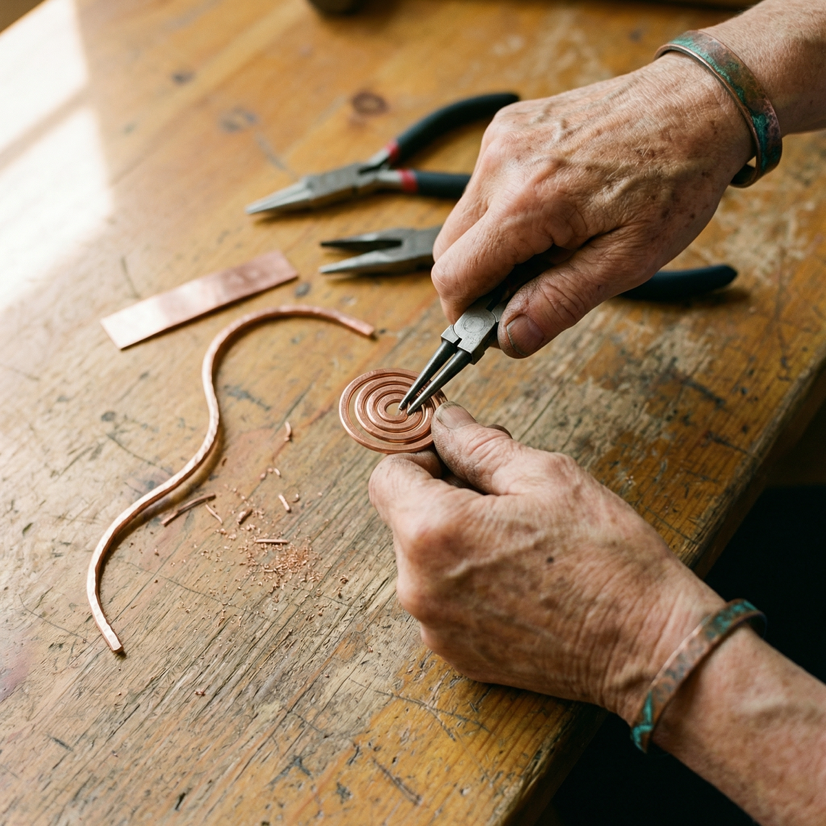 Patricia's Coil Copper Anklet