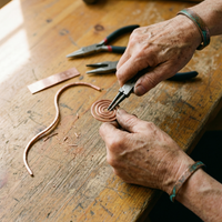 Patricia's Coil Copper Anklet