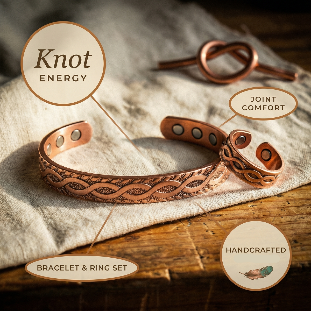 Patricia's Knot Copper Set