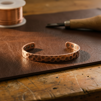 Patricia's Furrow Copper Bracelet