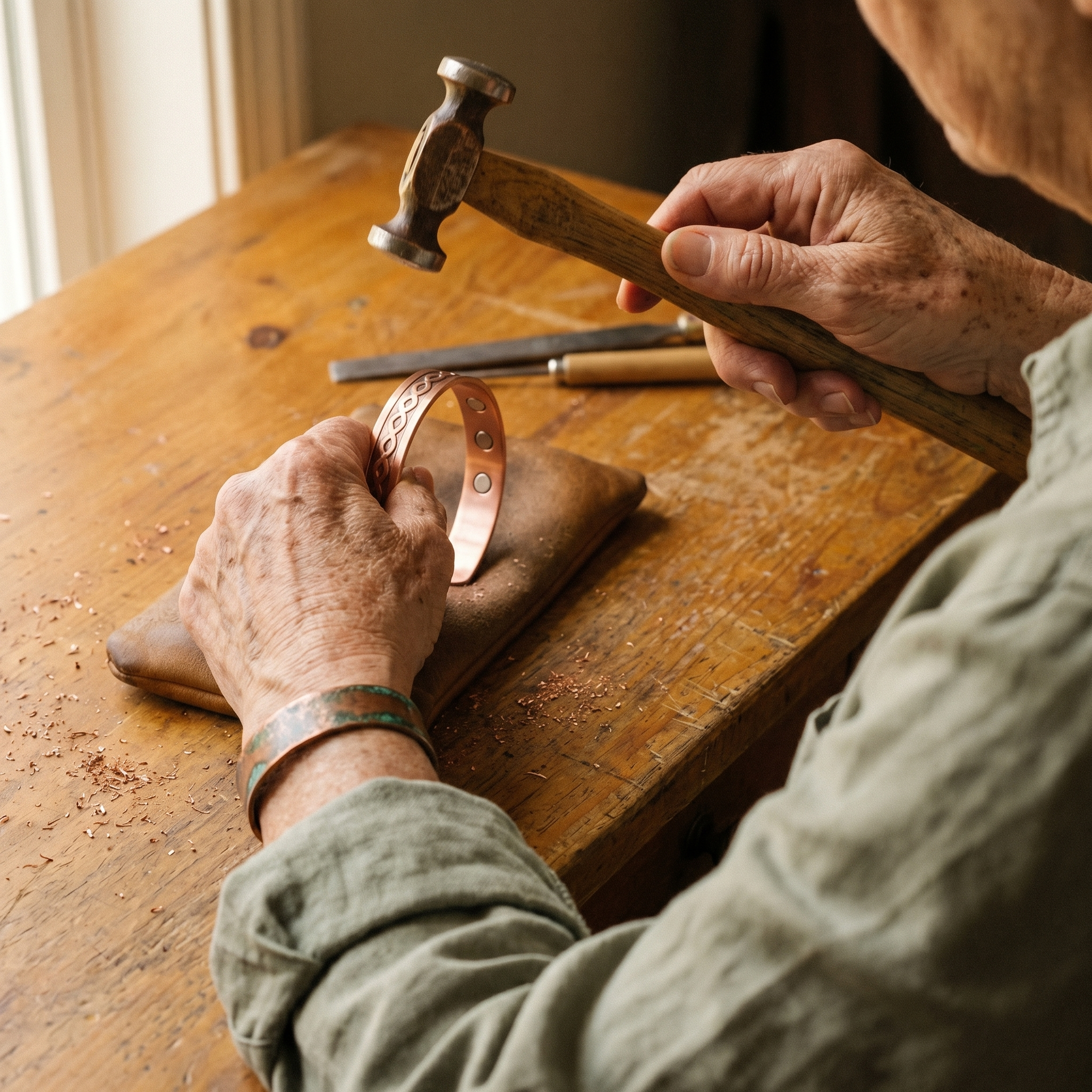 Patricia's Current Copper Bracelet