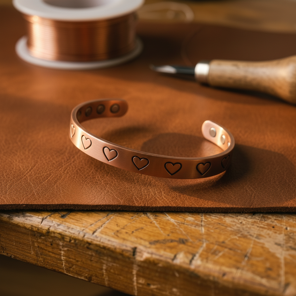 Patricia's Hearth Copper Bracelet
