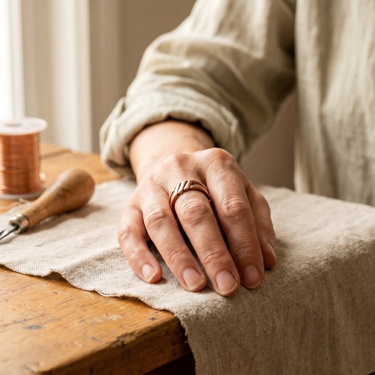 Patricia's Peat Copper Ring