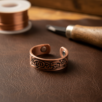 Patricia's Burr Copper Ring