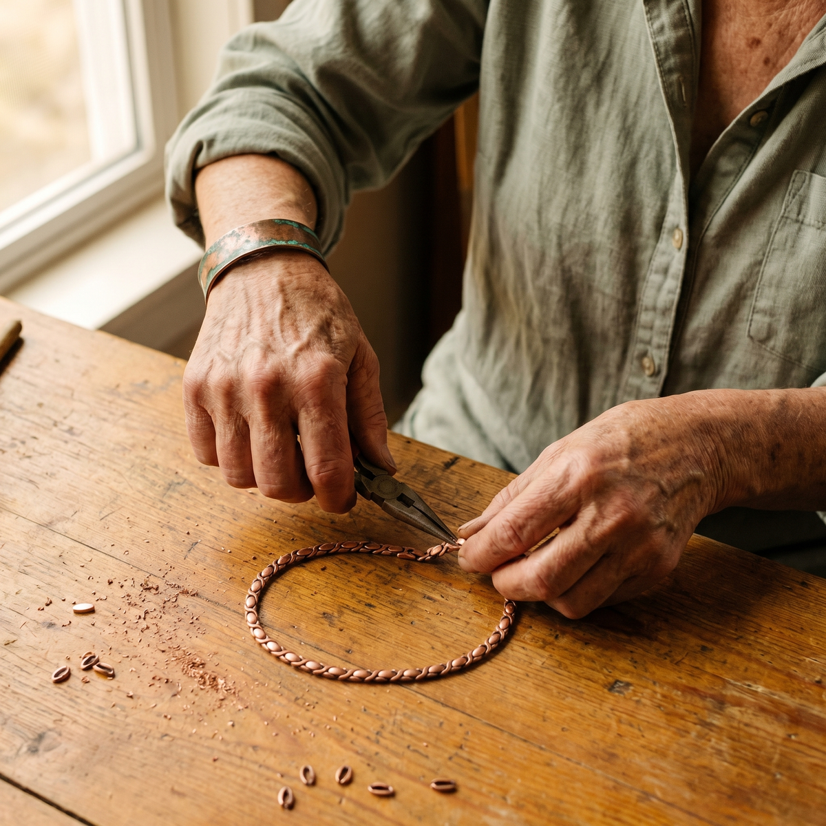 Patricia's Cedar Copper Necklace