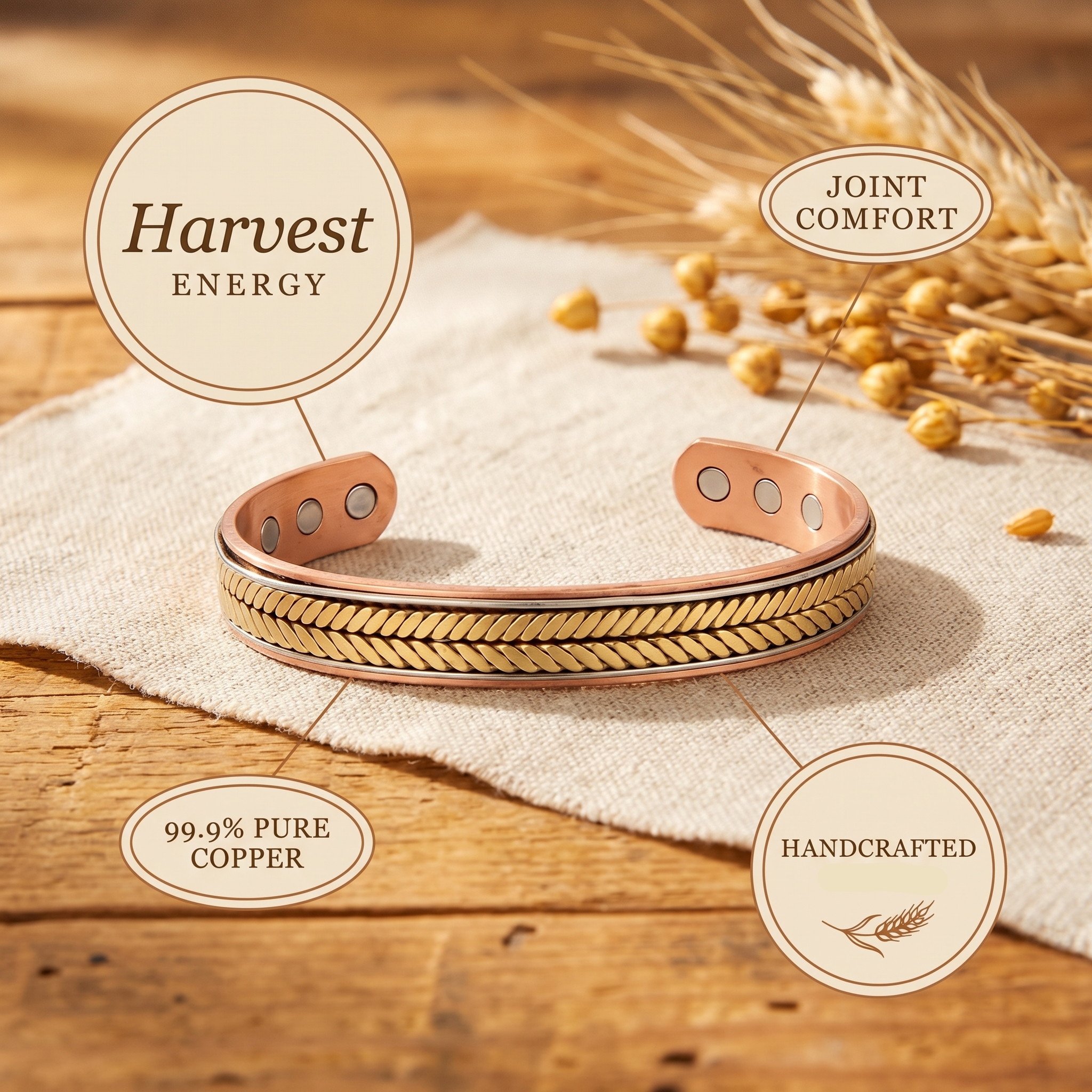 Patricia's Harvest Copper Bracelet