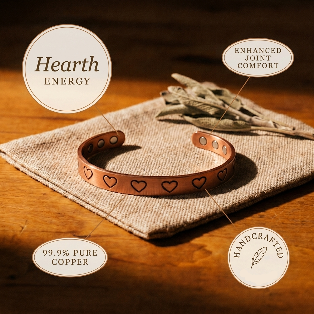 Patricia's Hearth Copper Bracelet