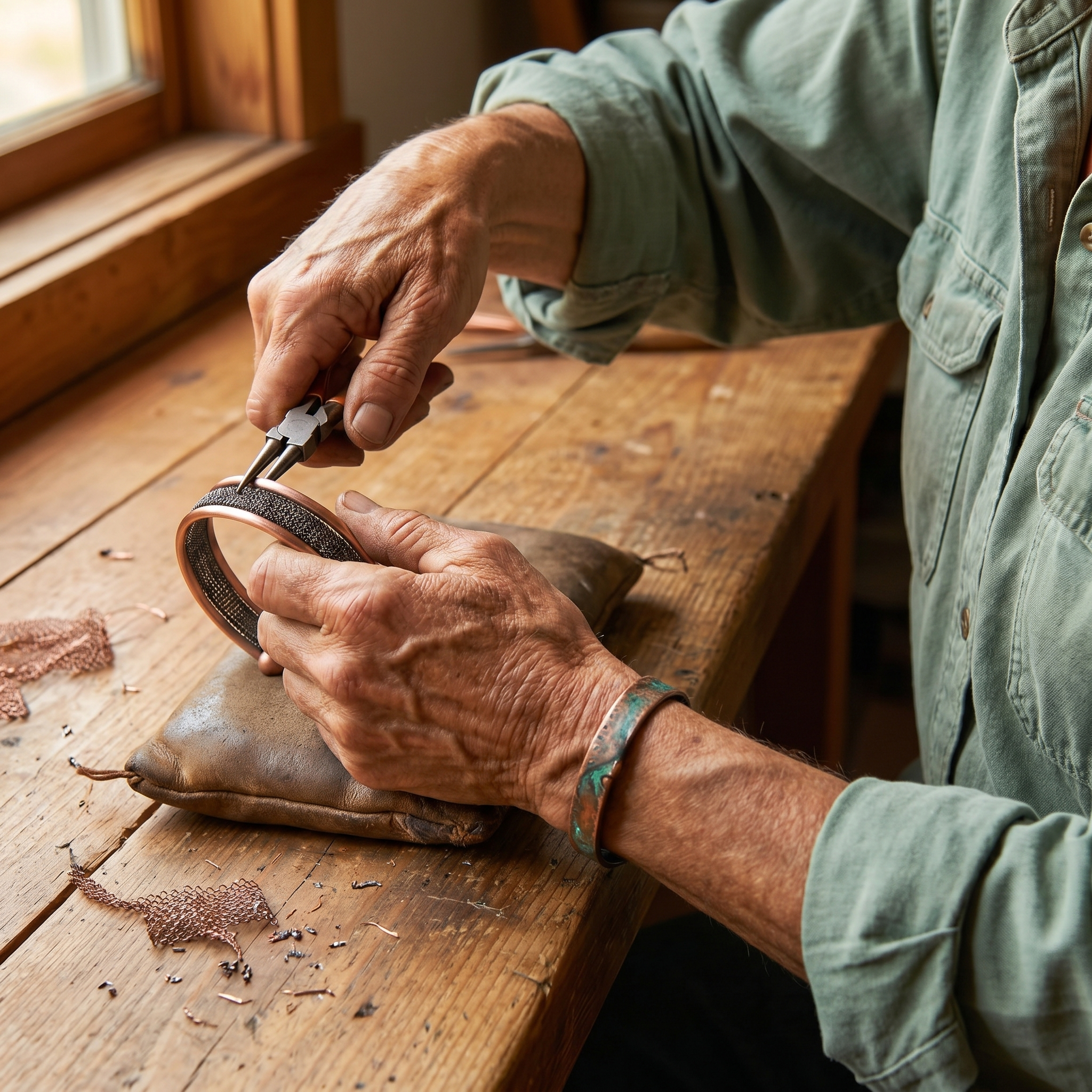 Patricia's Cairn Copper Bracelet