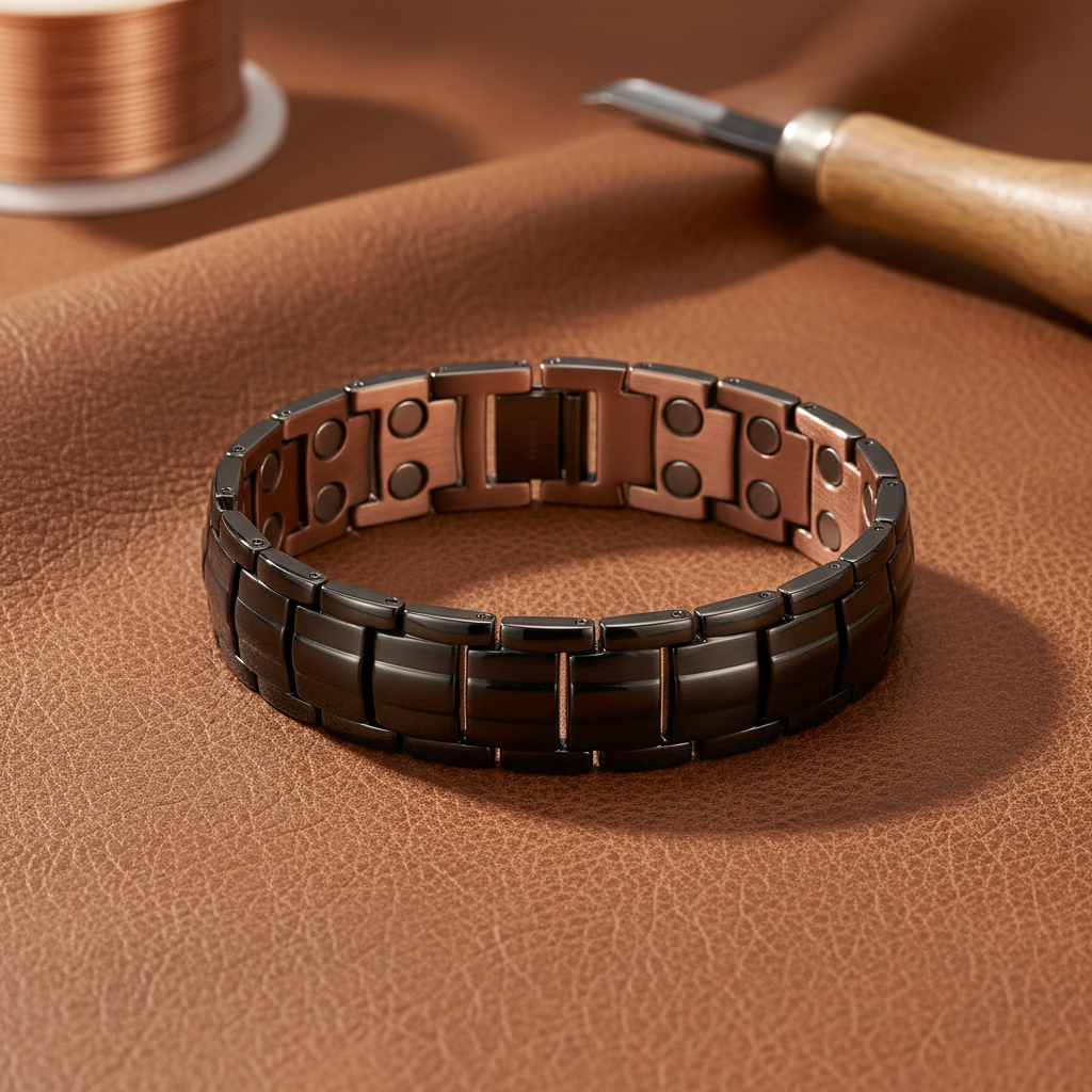 Patricia's Ochre Men's  Copper Bracelet
