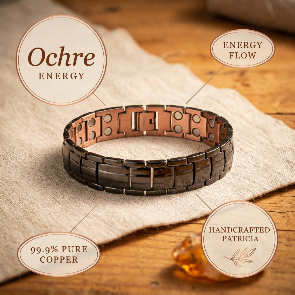Patricia's Ochre Men's  Copper Bracelet