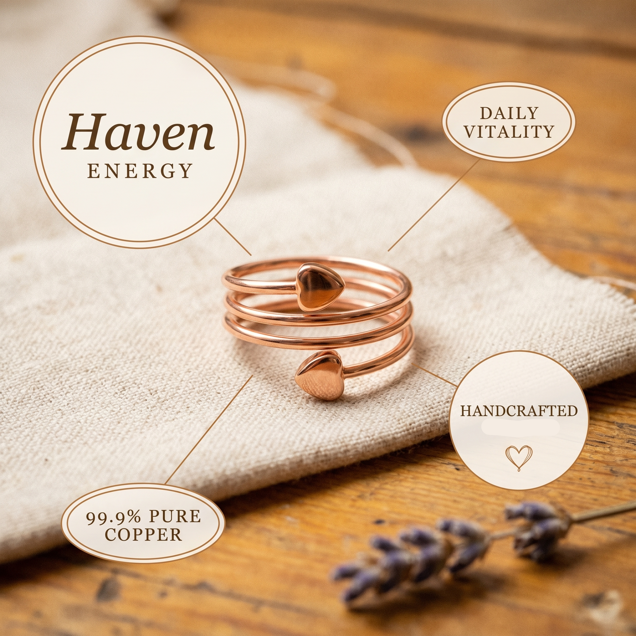 Patricia's Haven Copper Ring