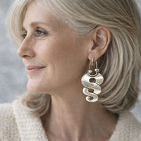 Vintage Thick Spiral Earrings